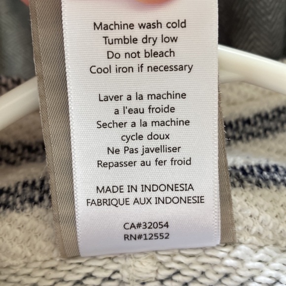 Anthropologie Dolan Left Coast Nautical Stripe Snap Button Knit Jacket, Size Med - Picture 12 of 15